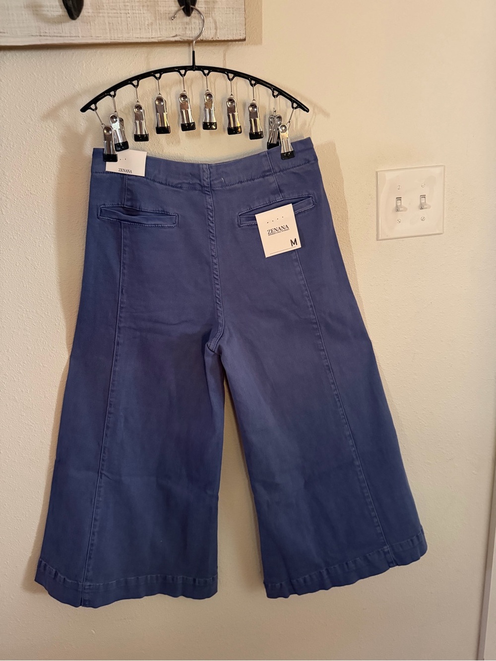 Zenana Outfitters Wide-Leg Gaucho Pants-Cotton/Spandex NWT - Picture 8 of 8